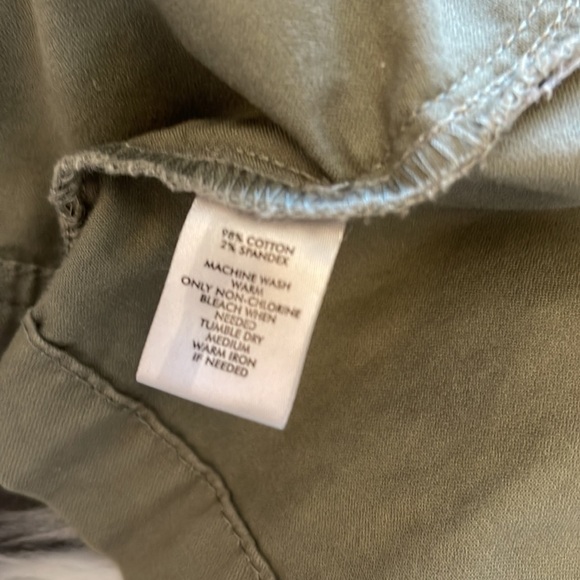 ANN Taylor Loft Khaki Cargo Jacket Size 00P - Picture 6 of 6